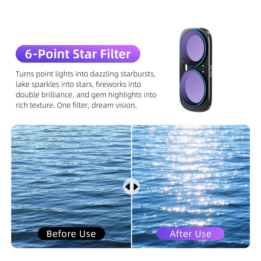 Filtros de Lente Magnéticos de Vidrio Óptico para Accesorios de Cámara Gimbal Insta360 Luna Ultra