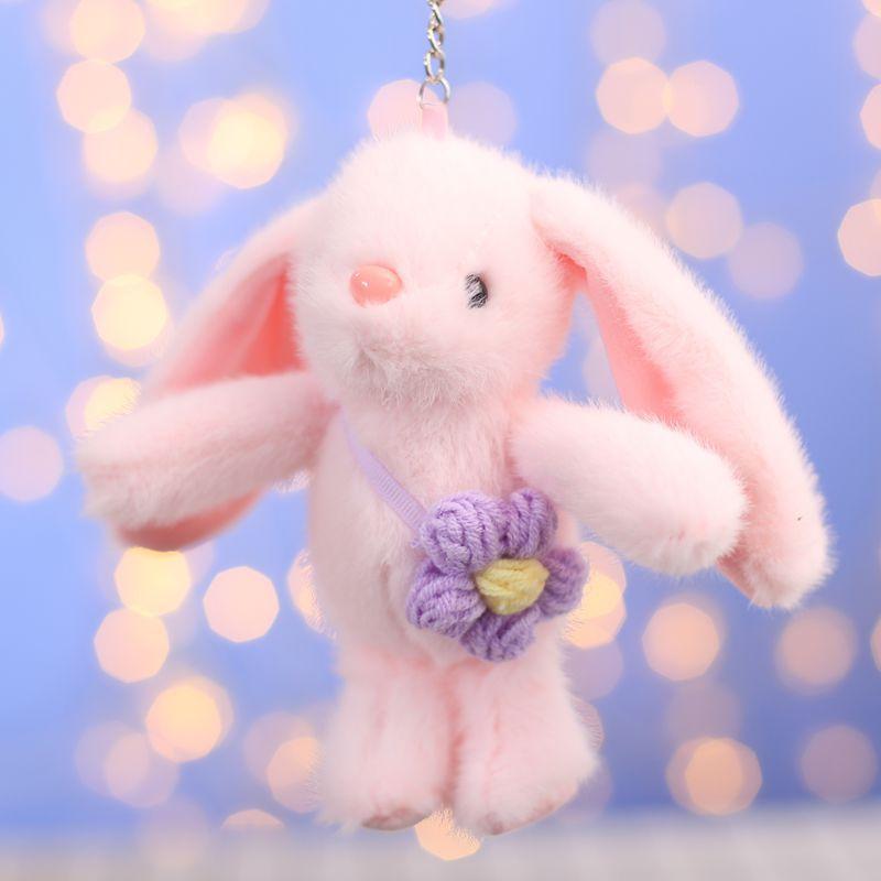 

Милый маленький кролик кулон плюшевая игрушка кукла медведь школьный портфель подвесное украшение брелок кукла кукла 17cm