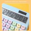 Cute 12 Digit Large LCD Display Calculator Mechanical Switches Calculator with Large LCD Display for Office Work Student