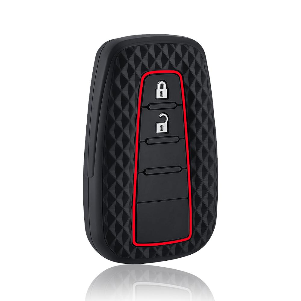 Silicone Car Key Case Cover Shell Fob For Toyota Prius Camry Corolla C-Hr Chr Rav4 Prado Accessories