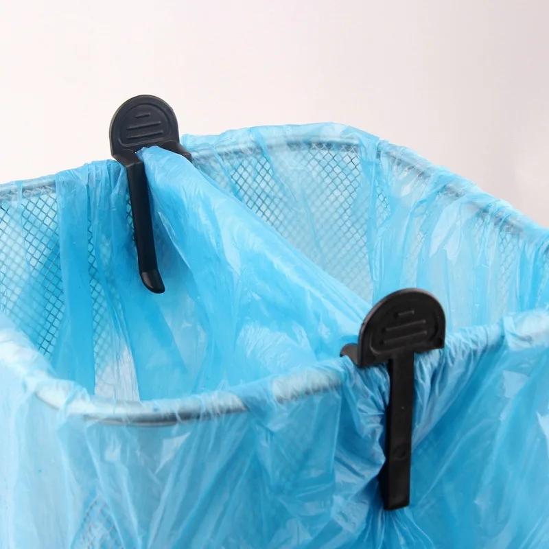 2/6/10Pcs Practical Plastic Garbage Bag Clip Fixed Waste Bin Bag Holder Rubbish Clip Trash Can Clamp Kitchen Bathroom Gadgets
