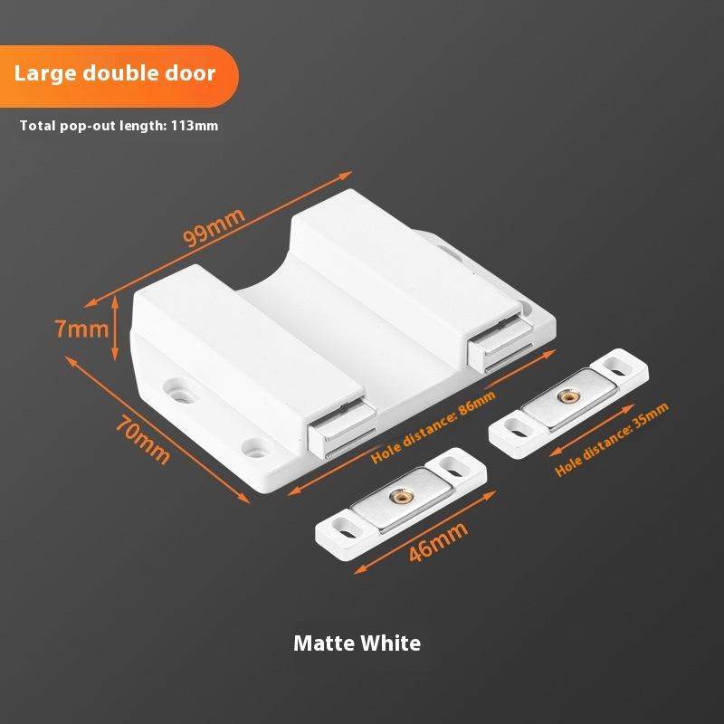 

Magnetic Push To Open Latches Pressing Door Panel Drawer Clothes Cabinet Doors Bouncer Handle Free Strong Magnetic Door Closer A4 1PCS