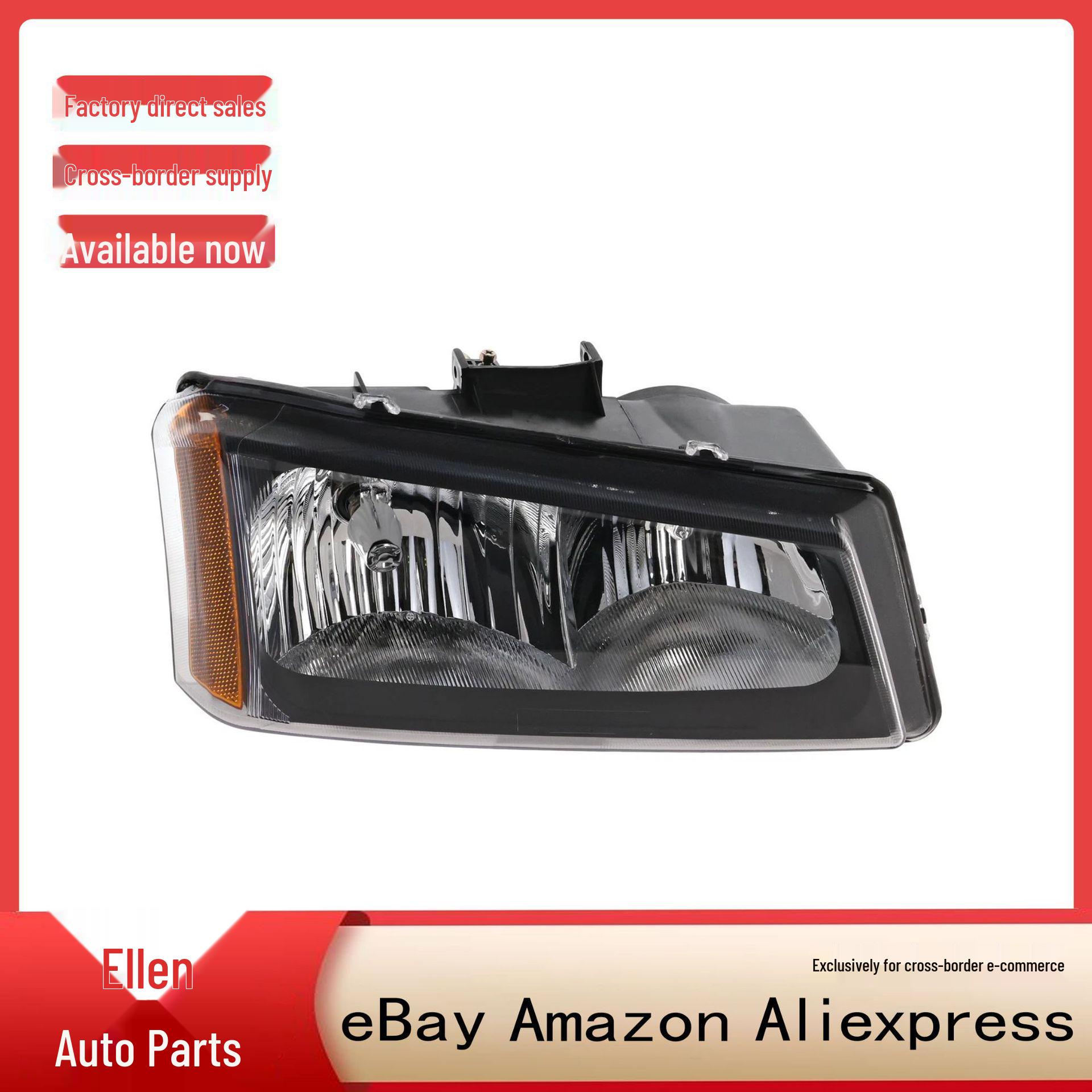Passenger Headlight GM2503257 for 2003-2006 Silverado 1500 Single headlight