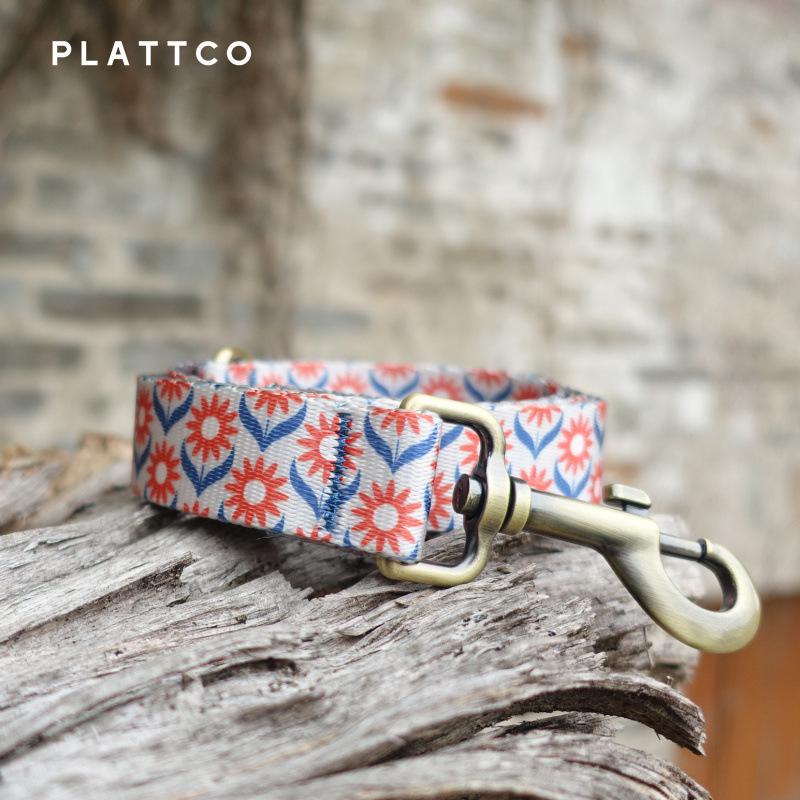 PLATTCO Polyester Printed Dog Collar & Leash Set PDL355 Large (2.5*120cm)