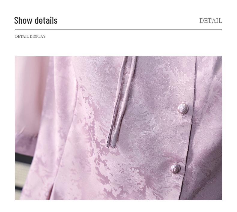 Mother's Day Chinese Style Short Sleeve Top Set for Middle-Aged and Elderly Women - Summer Edition
