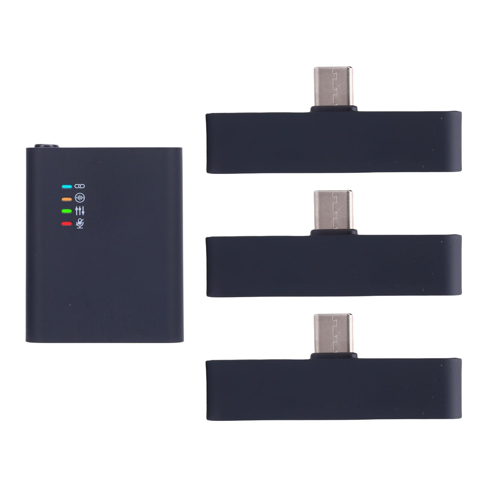 

Беспроводная петличная микрофонная система с 3 приемниками, шумоподавлением, беспроводной передачей