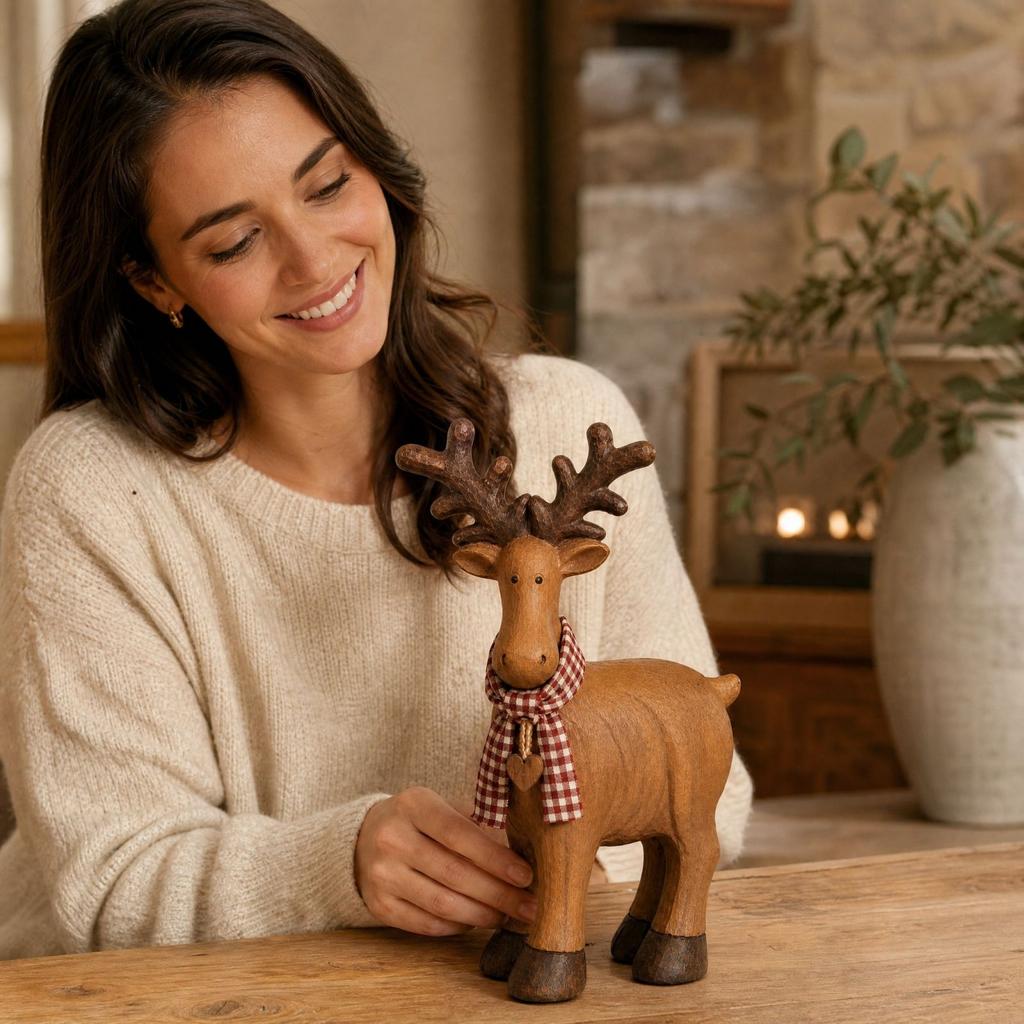 Rustic Figurine for Home Decor Tabletop Mantel Shelf Display