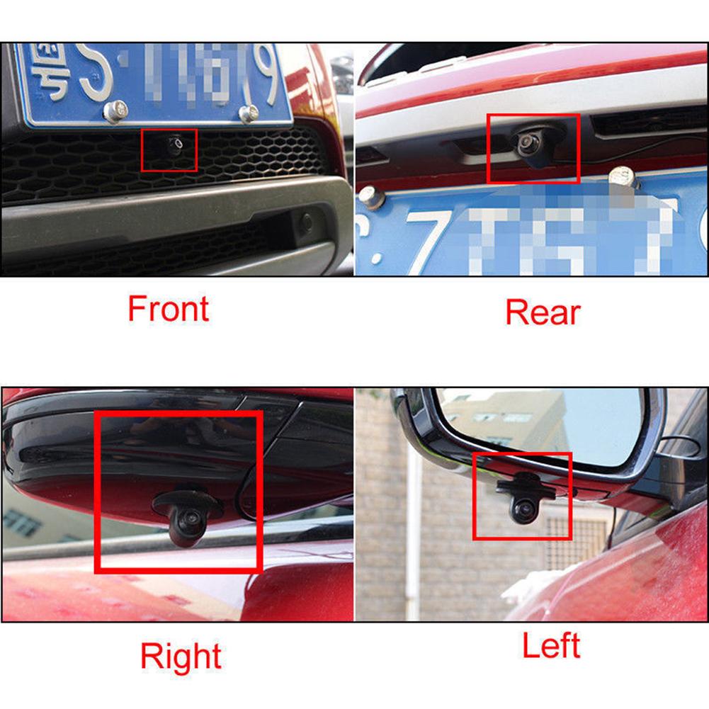 12V Mini CCD Coms HD Night Vision 360 degrees  Car Rear Front Side View Backup Camera