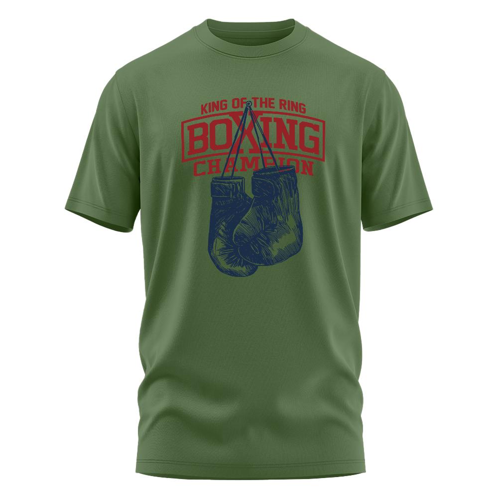 King of The Ring Boxing Champion T-Shirt for Men's Harajuku Vintage GYM Apparel Streetwear Summer Personality Casual Tops Tees