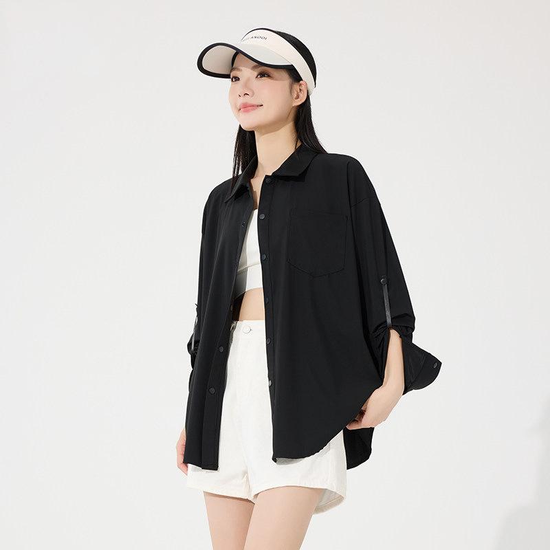 Big brand light and thin sunscreen blue shirt women's summer 1011 new UV protection sunscreen shirt cool cardigan jacket