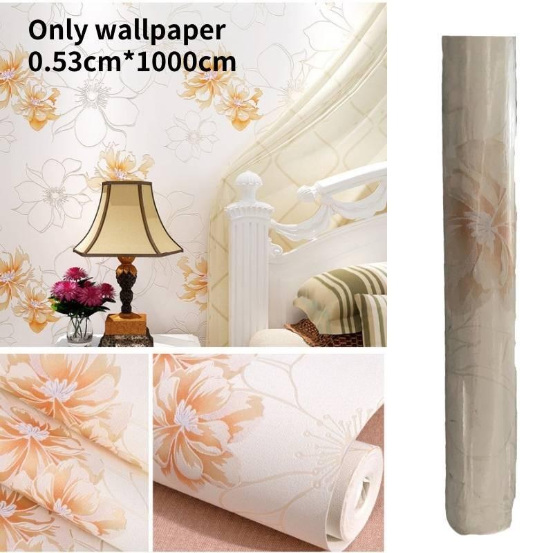 

Садовое настенное покрытие в европейском стиле с 3D-тиснением для гостиной оранжевый