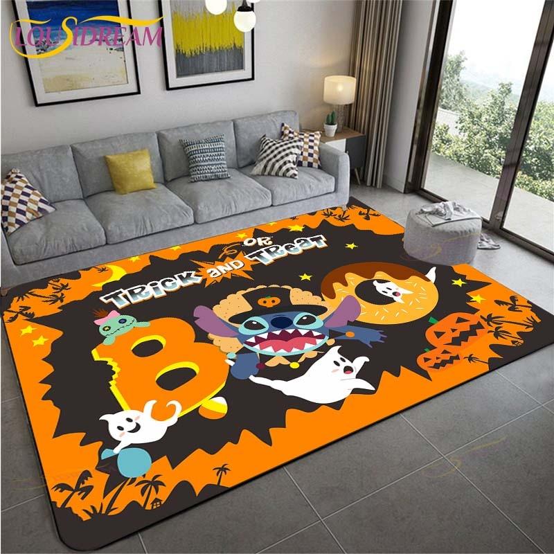 New Cartoon Stitch Carpets Kids Crawling Carpets Living Room Tea Table Mats Bedroom Rug Washable Floor Mats Household Area Mat