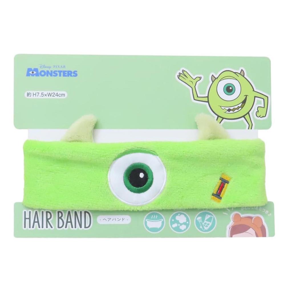 Marushin Disney Monsters, Inc. Mike Cute Power Hairband, Face Wash, Makeup, One Size Fits Most, Girls, Character, 2006042000