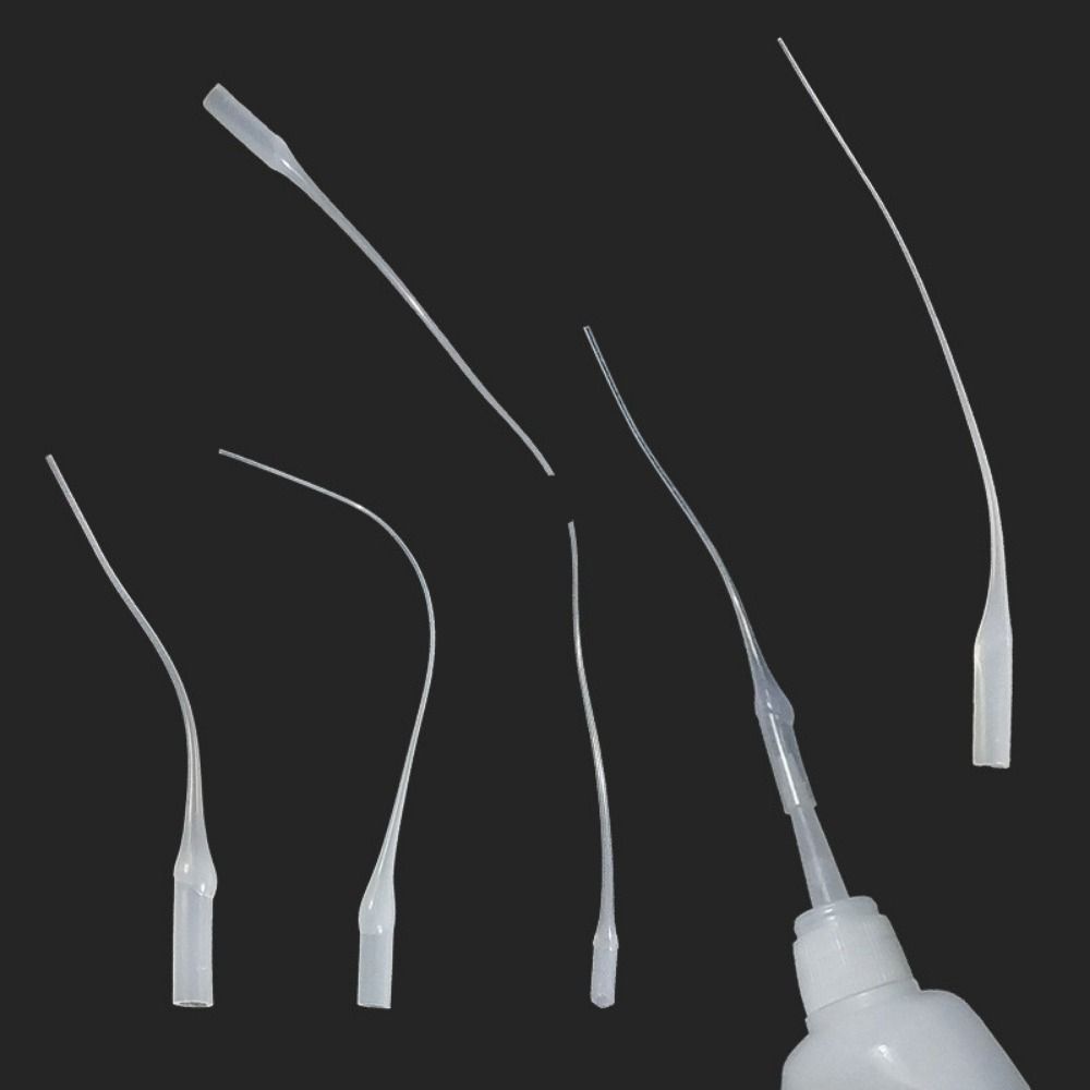 

200 шт. Інструментальний клей Мікро-насадки Прецизійний аплікатор Насадки для пляшок Пластикова крапельна трубка Насадка 401 502 200pcs