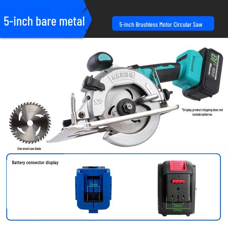 Hanyou 48V Cordless 5-inch Circular Saw CN Plug (adapter Included)