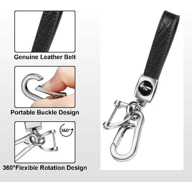 QBUC for Toyota Key Fob Cover with Keychain,Car Key Case fit for Toyota 2007-2011 Camry | 2008-2013 Avalon Corolla | 2009-2016 Venza 4 Buttons Smart