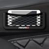New Car Net Bag Phone Holder Organizer Car Seat Side Back Storage Bag For Nismo Nissan Teana Skyline Juke X-trail Almera Qashqai