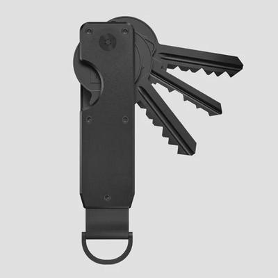 Multifunctional Metal Keychain with AirTag Holder for Outdoor Use