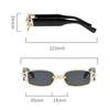 Xiaomi Women Vintage Small Rectangle Sunglasses UV400 Gold Metal Chain Bridge Decor Fashion Shades for Party Street Travel Daily 8518