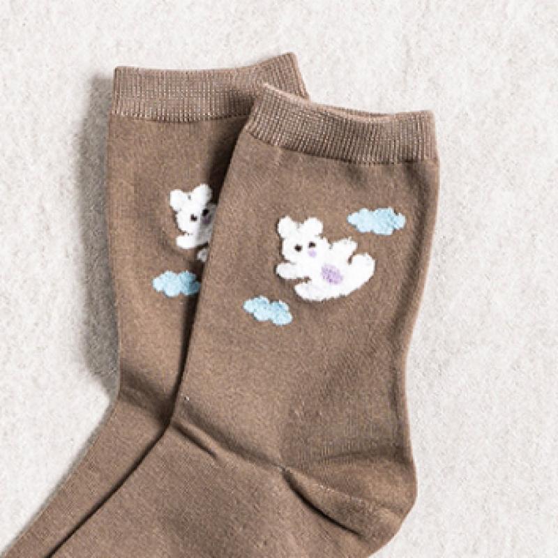 DaiSo Tactel Animal Point Women S Long SockS