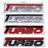 Htyng6 New 3D Turbo Metal Zinc Alloy Fender Adhesive Emblem Rear Trunk Badge Car Body Sticker Decal
