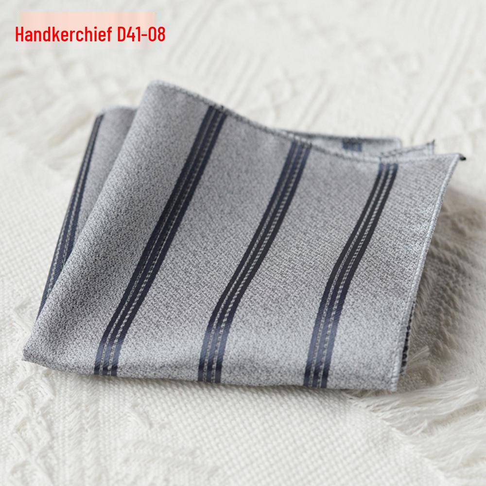 Men's Polyester Silk Pocket Square Handkerchief for Business, Formal, and Wedding Attire.