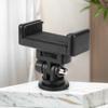 Camera Flash Hot Shoe Mount Adapter Phone Tripod Holder Clip w/ Cold Shoe Mount for iPhone Samsung Canon Nikon Sony DSLR