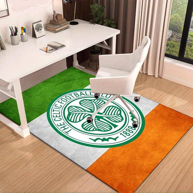 Celtic Football Club Crest Carpet, Chair Rug,Rug for Office Bedroom living rooms, Doormat decor Fan Gift Christmas Gift
