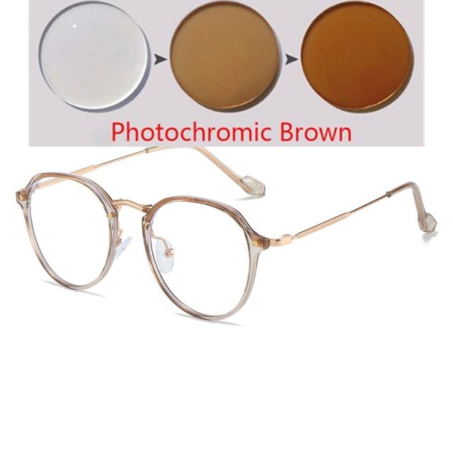 Women Men Polygon Optical Glasses With Prescription Fashion Uv400 Anti Blue Rays Shortsighted Eyewear Diopter 0 -0 .5 -1 .0 To -6