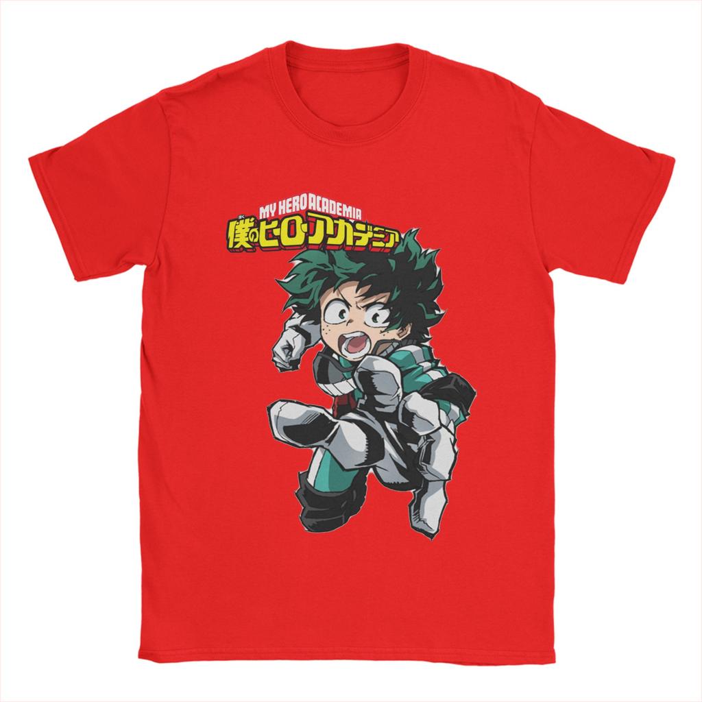 My Hero Academia Deku T-Shirt Unisex 100%Cotton Tops Funny  O-neck Short Sleeve