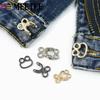 20Sets 18-27mm Metal Invisible Garment Hook Jeans Pants Skirts Adjust Clasp Decoration Buttons DIY Sewing Crafts Accessories
