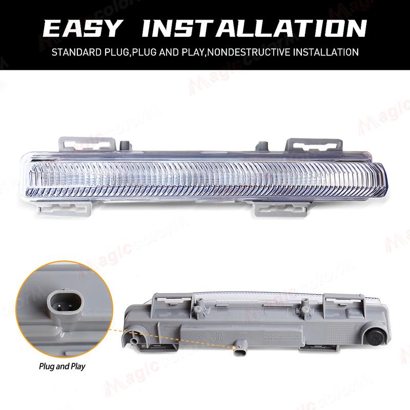 Auto Front Tagfahrlicht Für Mercedes-Benz W204 W212 C250 C280 C350 E350 DRL Nebelscheinwerfer 12V A2049068900 A2049069000