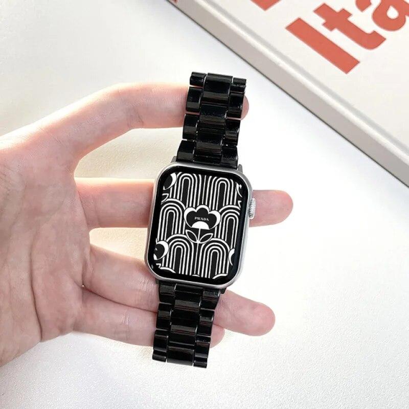 Candy Color Resin Strap for Apple Watch Ultra2 Strap 49mm 45mm 44mm 42mm 41mm 40mm 38mm 9 87 Macaron Wrist for Apple Watch Bands Belt for Iwatch Band