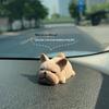 Resin Cute Puppy Car Ornament - Interior Decoration & Decompression Artifact