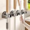 No Need To Drill Suction Cup Mop Rack, Mop Wall-mounted clip, Broom Hook, Bathroom Door Behind Storage Rack, Kitchen Hook Clip