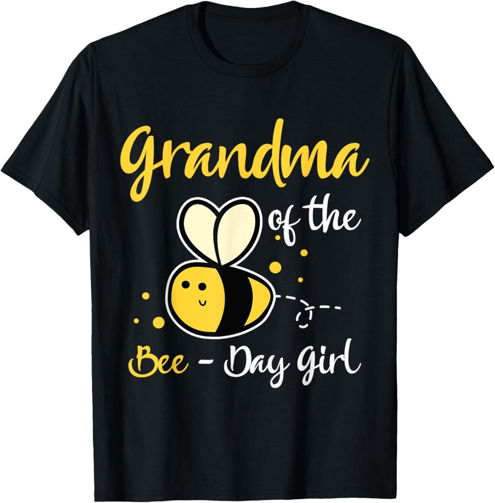 Grandma Of The Bee Day Girl Birthday Party T-Shirt