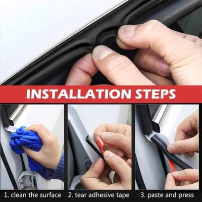 Car Door Seal Strip Protector Easy To Install Edge Guard Durability Automotive Weather Rubber for