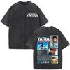 Singer SEBASTIAN YATRA Entre Tanta Gente Album Tour  Print Vintage Washed T Shirt Men Women Fashion Cotton Hiphop Tshirts