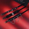 1 Stück Süß Kühl Cosplay Nieten Stern Punk Rock Gothic Damen Halsband Pu Leder Dorn Hip Hop Bondage Choker Schmuck