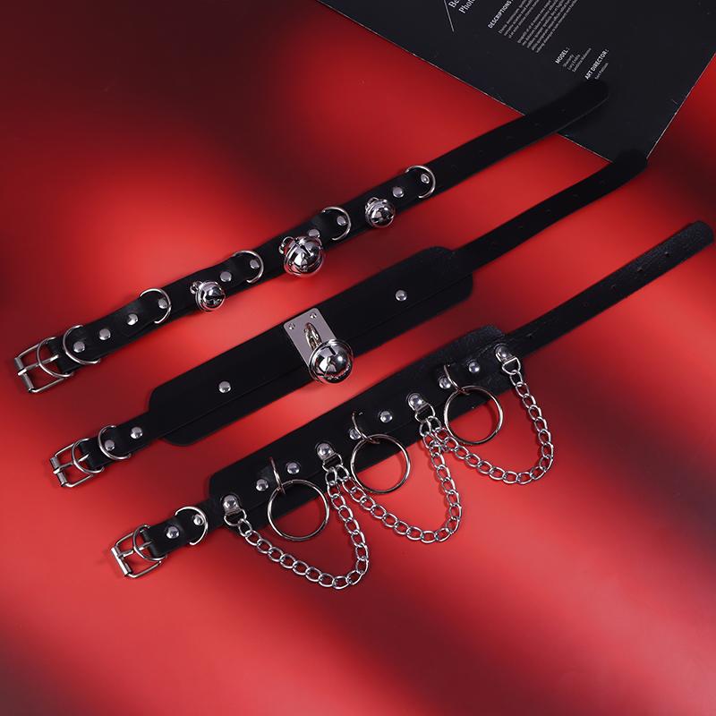 1 Stück Süß Kühl Cosplay Nieten Stern Punk Rock Gothic Damen Halsband Pu Leder Dorn Hip Hop Bondage Choker Schmuck