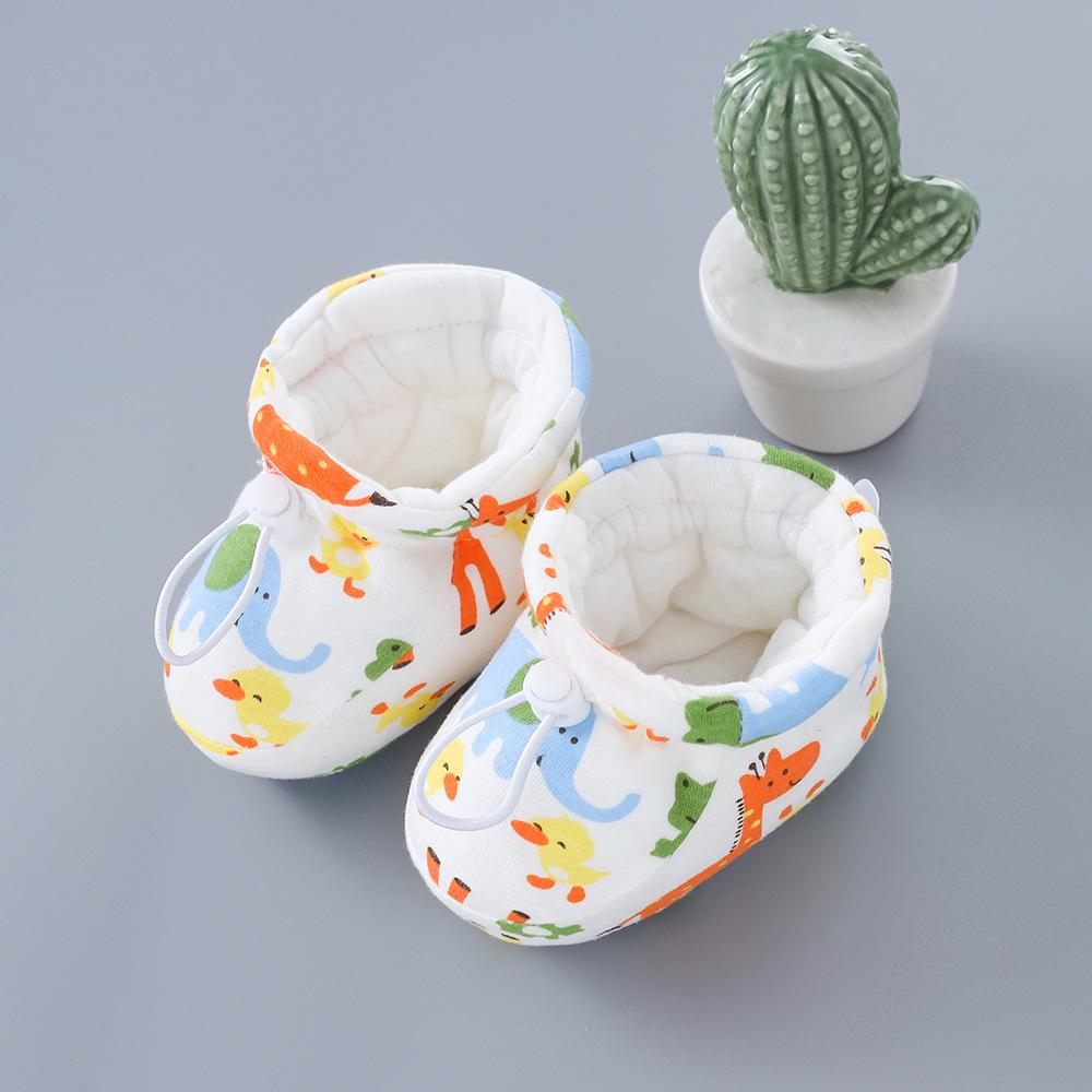 Winter Newborn Fleece-Lined Soft-Soled Baby Shoes & Socks: Warm Cotton for Toddlers, Boys & Girls