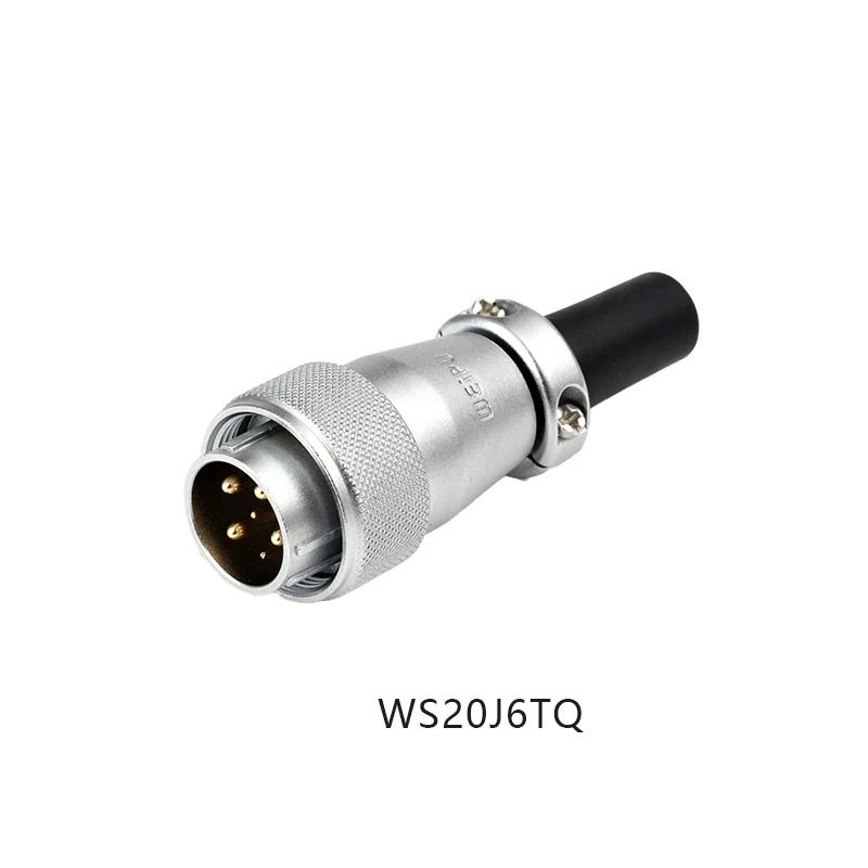 WEIPU WS20 TQ+Z 2 3 4 5 6 7 8 9 12 15Pin Industrial Waterproof Connector AC DC Power Soldering Terminal Wire Electric Connectors