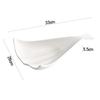 Ceramic Irregular Fan Shaped Plate Creative Dessert Plate Sushi Plates Snack Plates Molecular Cuisine Specialty Tableware