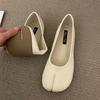 Bailamos Women Flats Summer Fashion Split Toe Ballet Shoes Slip On Ballerinas Korean Style Soft Slip On Loafers
