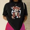 Naughty Bear Cotton T-Shirt Short Sleeve Round Neck Women 2d Print Tops