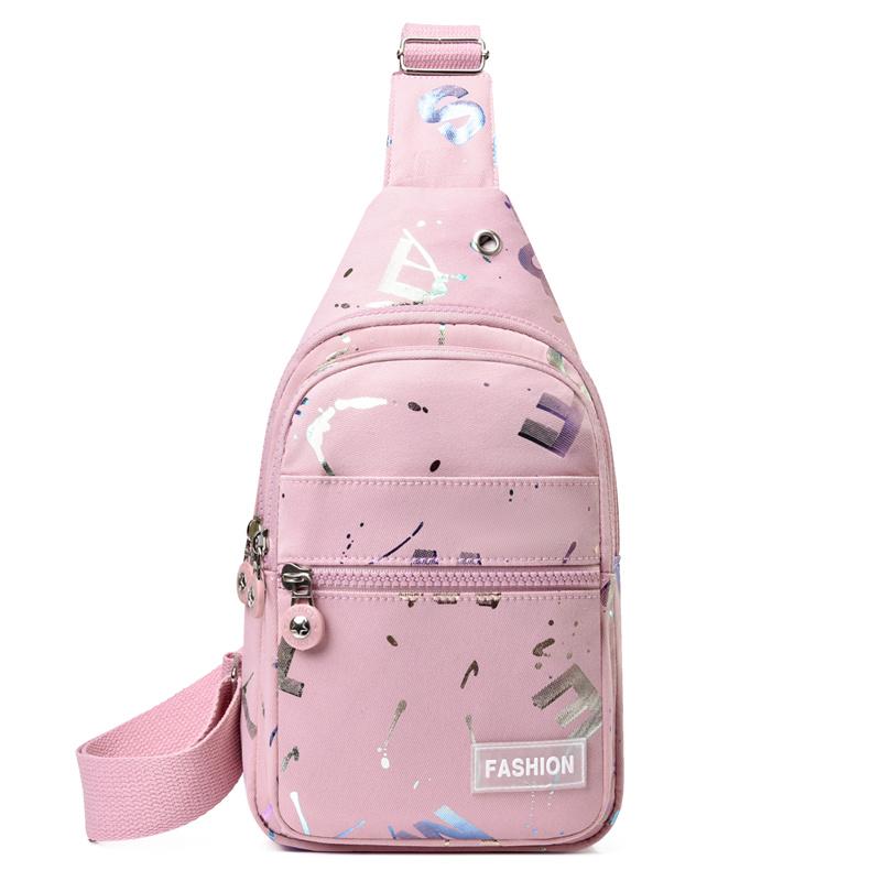 

Женская сумка на грудь 2024 Сумки для женщин Женские сумки-слинги через плечо Нагрудная сумка Повседневная сумка для девочек Сумка-мессенджер для телефона светло-розовый