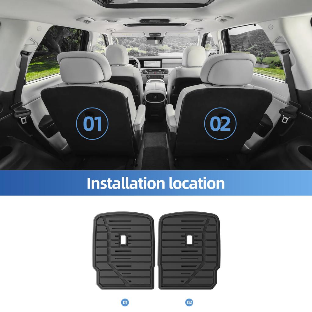 Right Drive for Hyundai Palisade Hybrid 7Seats 2026 (Not Fit Fuel Version) TPE Car Floor Mats Cargo Liner Trunk Pad Waterproof