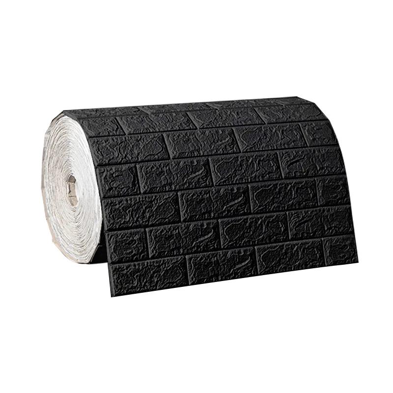 3/5/10m 3D Self-Adhesive Wallpaper Continuous Waterproof Brick Wall Stickers Living Room Bedroom Children's Room Home Decoration