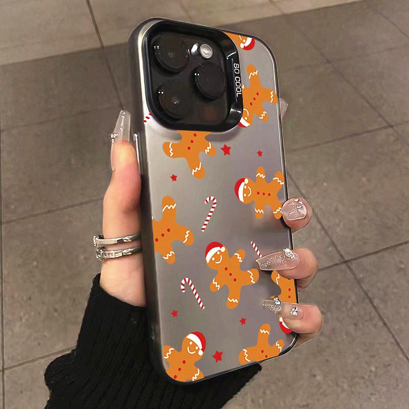Snowflakes Christmas Electroplate Case For  Redmi Note 13 12 11 Pro Plus 5G 12S 11S 11 10S Redmi 13 12C 13C 14C Hard Cover