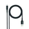 Nanocable 10.10.0401-COBK - Câbles USB 2.0, Compatibles Avec Les Appareils Apple, Maillés, Noirs, 1 Mètre